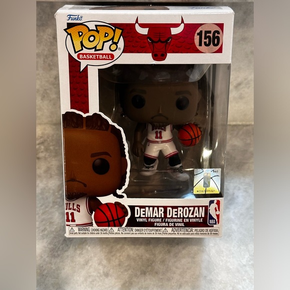 Funko POP! #165 Funko Pop! NBA: Chicago Bulls - DeMar DeRozan - Picture 5 of 9